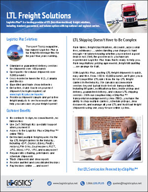 LP LTL Freight Flyer Thumbnail