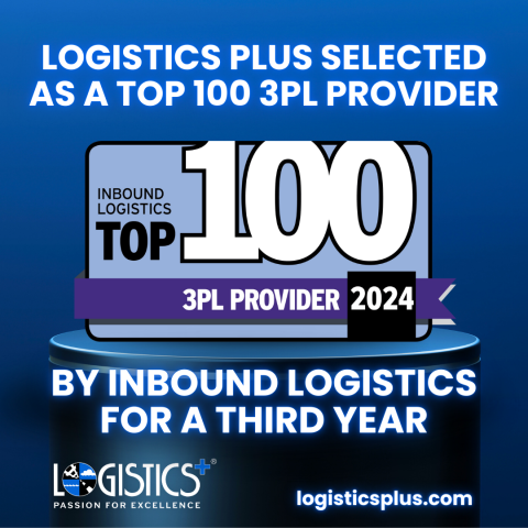 Logistics Plus Selected as a Top 100 3PL Provider by Inbound Logistics for a Third Year