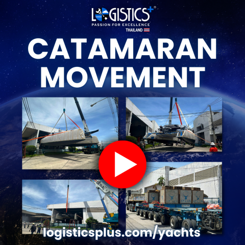 Logistics Plus Thailand Transports Catamaran (Video)